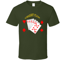 Load image into Gallery viewer, Cards - Hearts 6-10 Straight Flush Classic T Shirt
