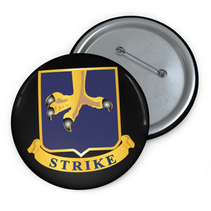 Custom Pin Buttons - Army - 502nd Infantry Regt - DUI wo txt