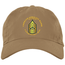 Load image into Gallery viewer, Army - Command Sergeant Major - CSM - Retired BX001 Embroidered Brushed Twill Unstructured Dad Cap
