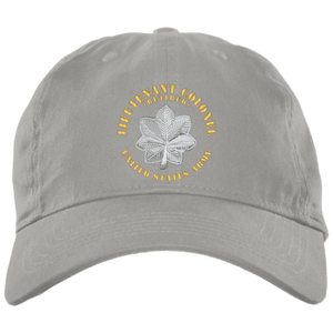 Army - Lieutenant Colonel - LTC - Retired - Circular- BX001 Embroidered Brushed Twill Unstructured Dad Cap