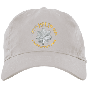 Army - Lieutenant Colonel - LTC - Retired - Circular- BX001 Embroidered Brushed Twill Unstructured Dad Cap