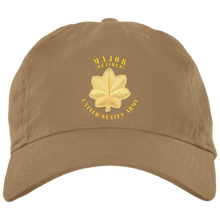 Load image into Gallery viewer, Army - Major - MAJ - Retired - V1 BX001 Embroidered Brushed Twill Unstructured Dad Cap
