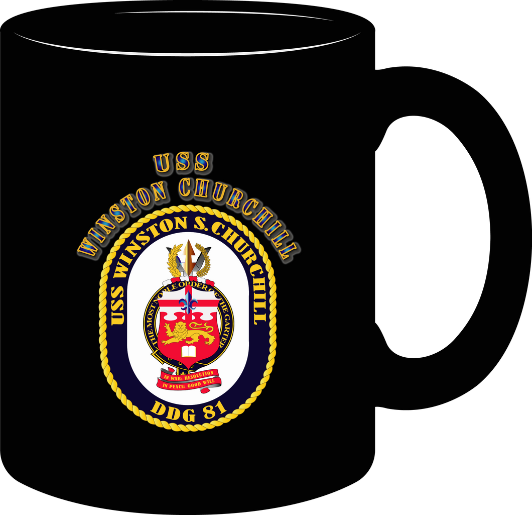 Emblem - USS Winston Churchill - 1 (1) -  mug