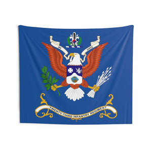 Indoor Wall Tapestries - 23rd Infantry Regiment - We Serve - Regimental Colors Tapestry