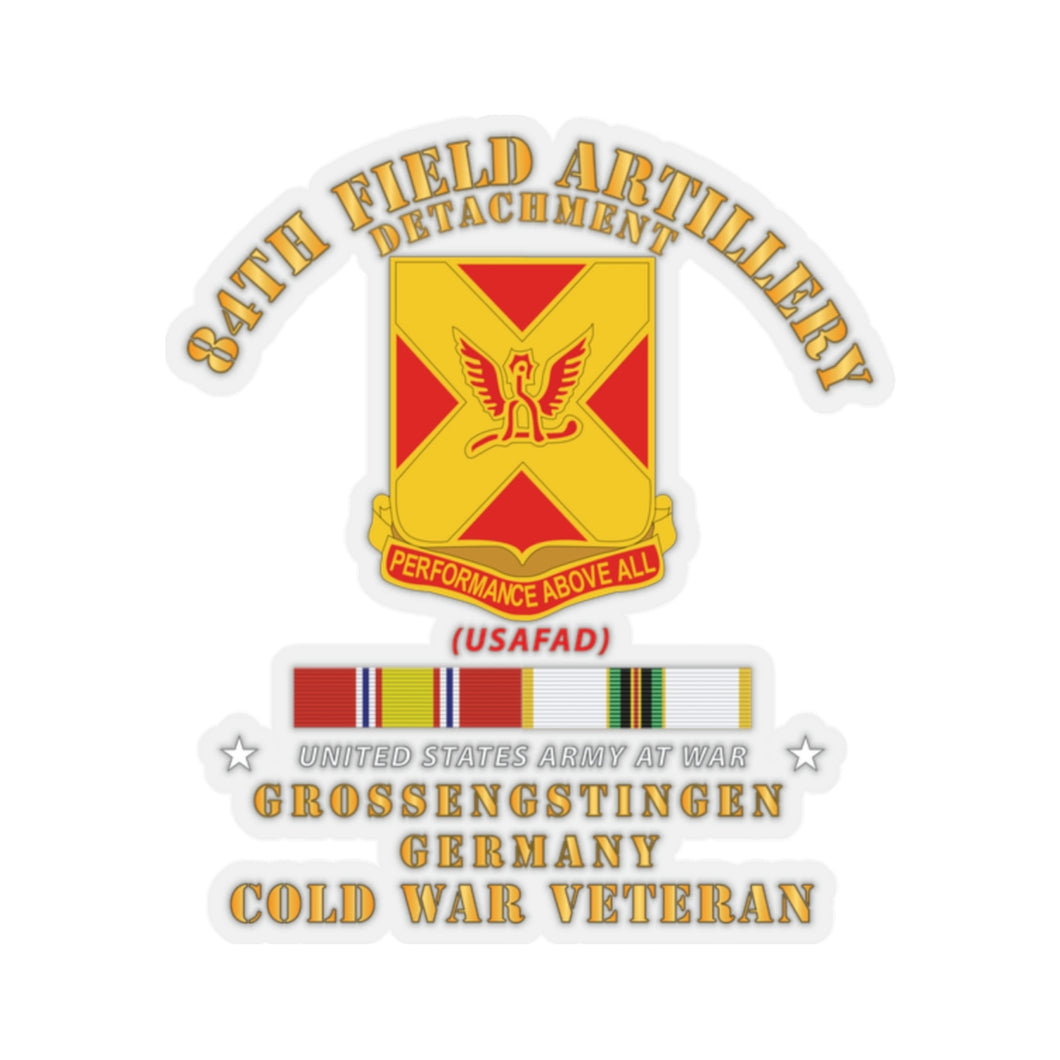 Kiss-Cut Stickers - 84th Field Artillery Det - Grossengstingien - GE w COLD SVC X 300