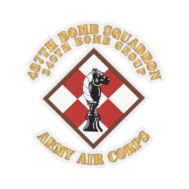 Kiss-Cut Stickers - AAC - 487th Bomb Squadron 340th Bomb Group X 300