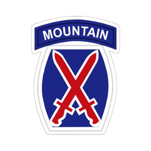 Kiss-Cut Stickers - Army - 10th Mountain Division wo Txt