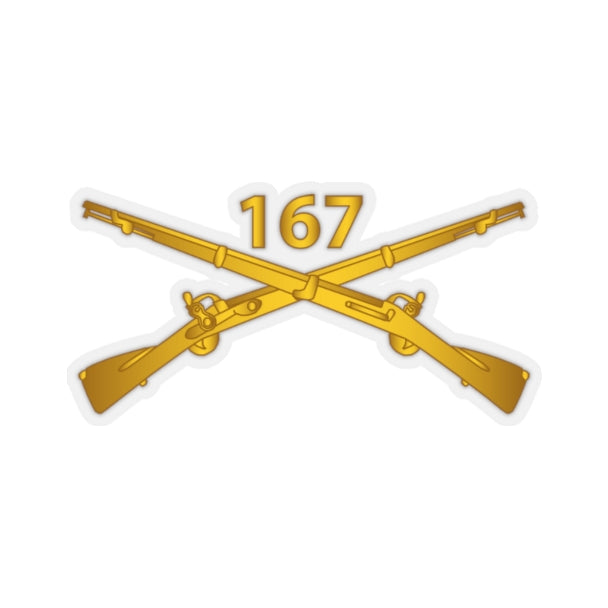 Kiss-Cut Stickers - Army - 167th Infantry Regiment - Inf Branch wo Txt ...
