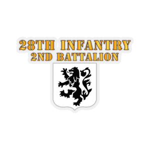 Kiss-Cut Stickers - Army - 2nd Battalion 28th Infantry - Hat