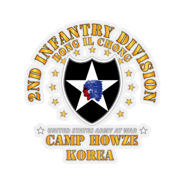 Kiss-Cut Stickers - Army - 2nd Infantry Division - Camp Howze wo DS