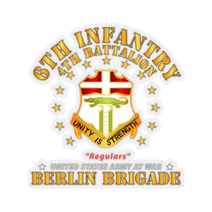 Kiss-Cut Stickers - Army - 4th Battalion 6th Infantry - Berlin Brigade X 300