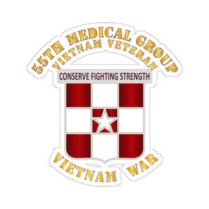 Kiss-Cut Stickers - Army - 55th Medical Group - Vietnam Vet