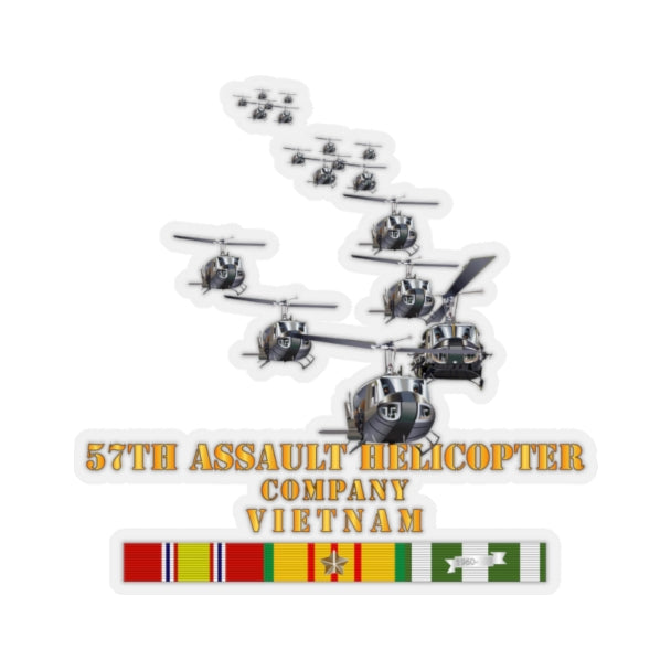 Kiss-Cut Stickers - Army - 57th Assault Helicopter Co w VN SVC X 300 ...