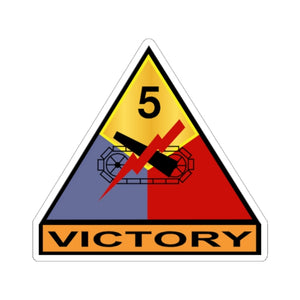 Kiss-Cut Stickers - Army - 5th Armored Division - Victory wo Txt