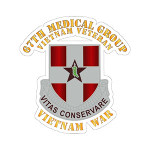 Kiss-Cut Stickers - Army - 67th Medical Group - Vietnam Vet