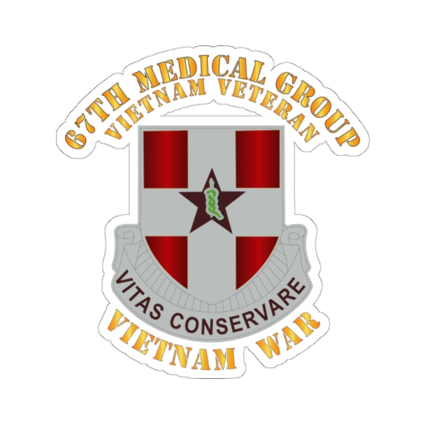 Kiss-Cut Stickers - Army - 67th Medical Group - Vietnam Vet