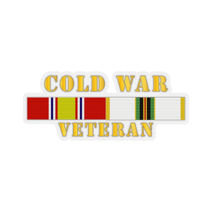 Kiss-Cut Stickers - Army - Cold War Veteran w COLD SVC