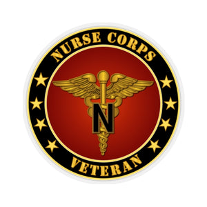 Kiss-Cut Stickers - Army - Nurse Corps Veteran