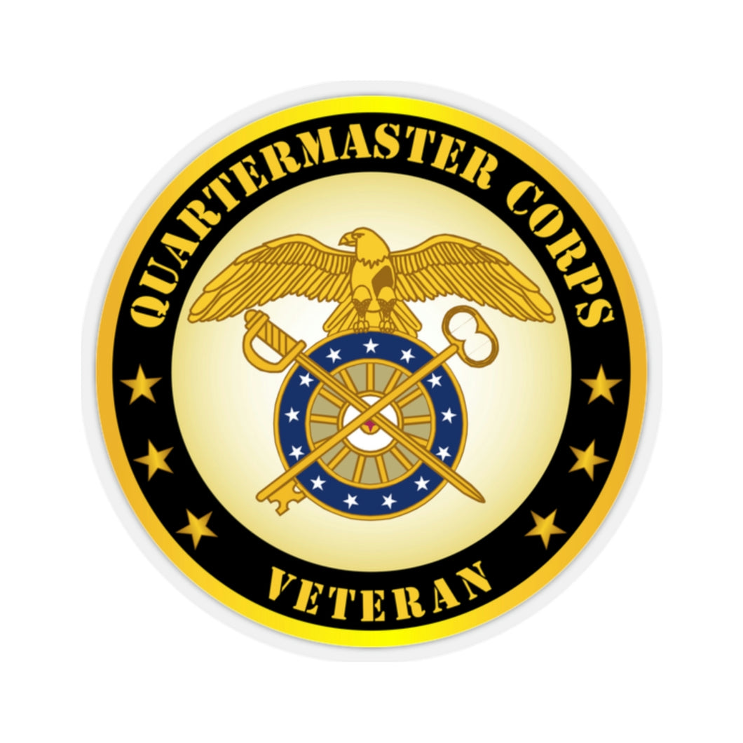 Kiss-Cut Stickers - Army - Quartermaster Corps Branch Veteran