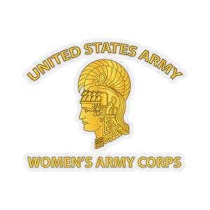 Kiss-Cut Stickers - Army - US Army WAC - Gold