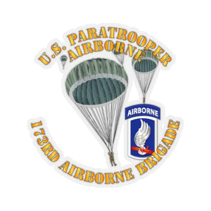 Kiss-Cut Stickers - Army - US Paratrooper - 173rd Airborne Bde