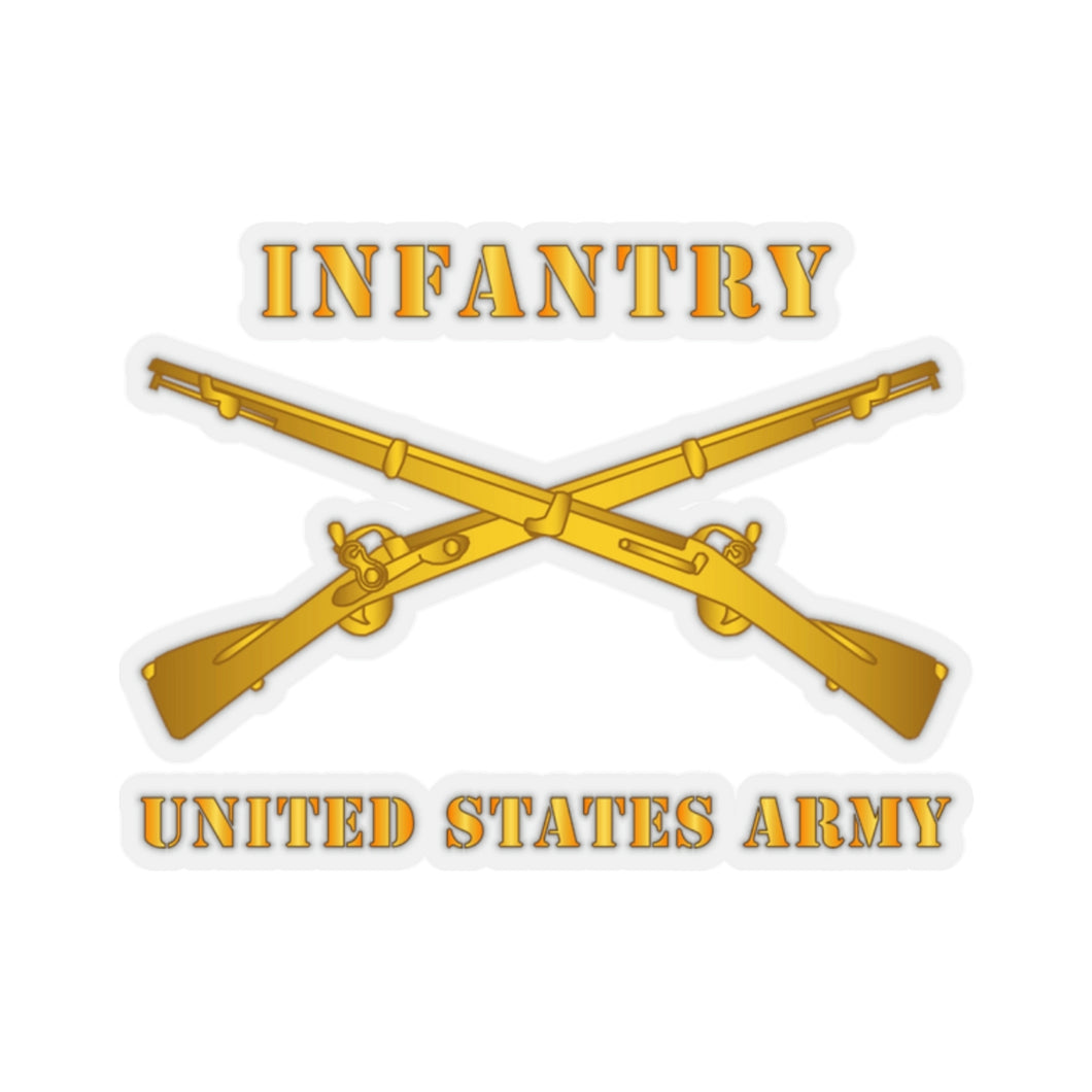 Kiss-Cut Stickers - Infantry - Branch - US Army X 300