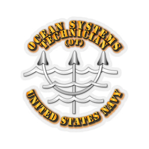 Kiss-Cut Stickers - Navy - Rate - Ocean Systems Technician