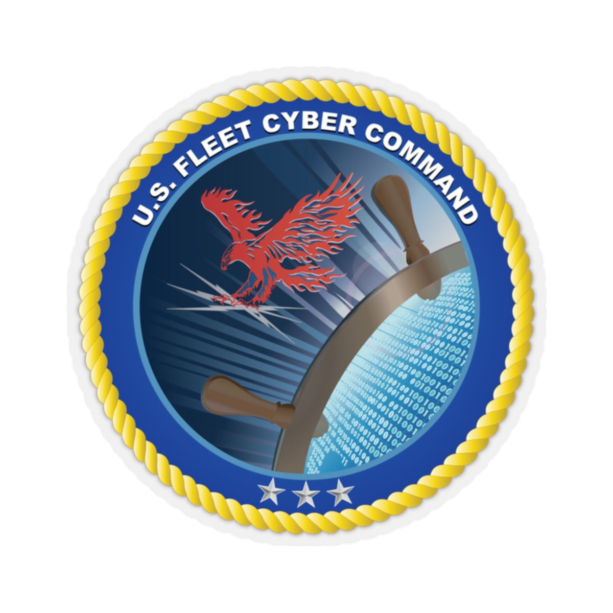 Kiss-Cut Stickers - Navy - U.S Fleet Cyber Command wo Txt X 300 – MIP ...