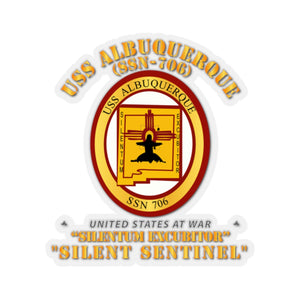 Kiss-Cut Stickers - Navy - USS Albuquerque (SSN-706)