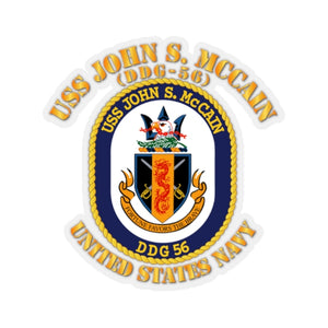 Kiss-Cut Stickers - Navy - USS John S. McCain (DDG-56)