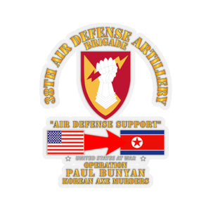 Kiss-Cut Stickers - Operation Paul Bunyan - 38th Ada BDE - Korea