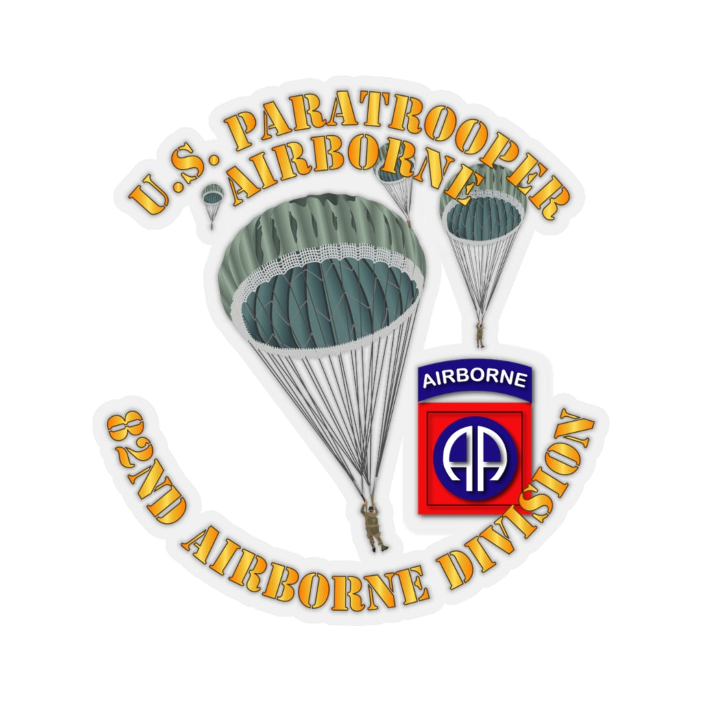 Kiss-Cut Stickers - US Paratrooper - 82nd wo Shadow