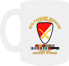 Load image into Gallery viewer, Army - 6th Cavalry Brigade - Desert Storm with Service Ribbons - AFEM with Arrow - Mug
