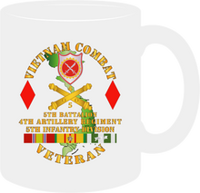 Load image into Gallery viewer, Army - Vietnam Combat Veteran - 5th Battalion 4th Artillery - 5th Infantry Division - Mug
