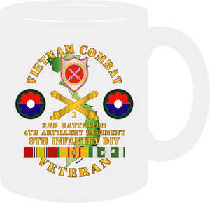 Army - Vietnam Combat Veteran with 2nd Battalionn 4th Artillery - 9th ID - Mug