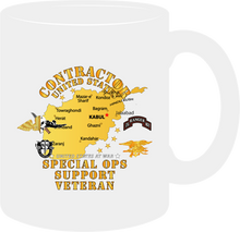 Load image into Gallery viewer, GOVERMENT - Contractor - Special Operation Support Veteran - Afghanistan - Mug
