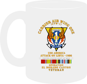 Navy - Carrier Air Wing One - Operation El Darado Canyon - Libya 1986 - Mug