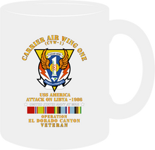 Load image into Gallery viewer, Navy - Carrier Air Wing One - Operation El Darado Canyon - Libya 1986 - Mug
