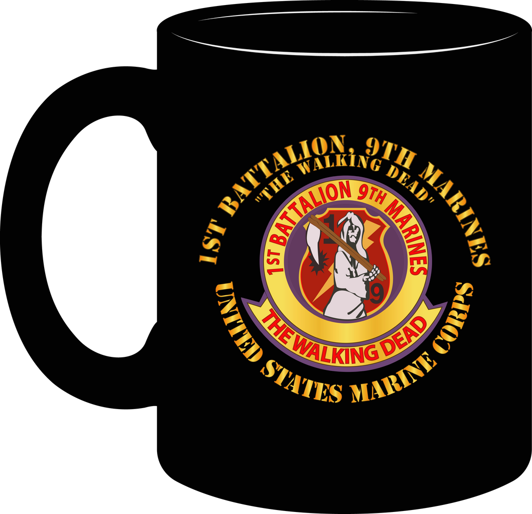 United States Marine Corps - 1st Battalion 9th Marines - The Walking Dead - Mug