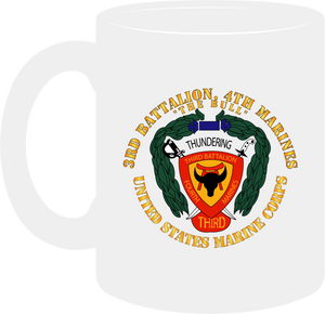 United States Marines Corps - 3rd Battalion, 4th Marines - The Bull - Mug