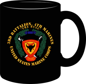United States Marines Corps - 3rd Battalion, 4th Marines - The Bull - Mug
