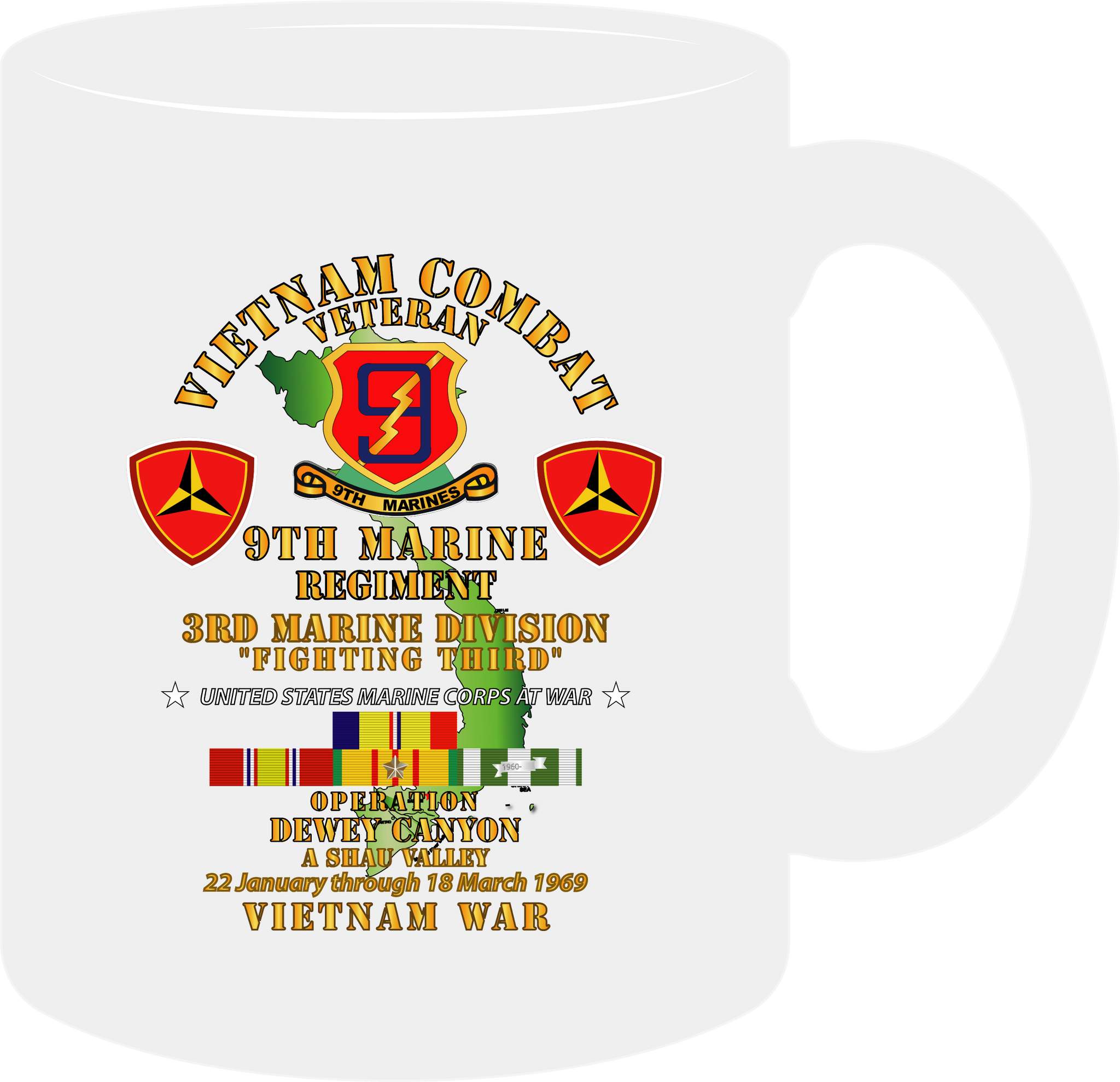 United States Marines Corps 9th Marine Regiment 3rd Marine Divisio