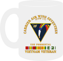 Load image into Gallery viewer, Navy - Carrier Air Wing Seventeen - Vietnam Veteran with Veteran Service Ribbons  0-  Mug
