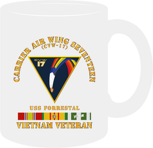 Navy - Carrier Air Wing Seventeen - Vietnam Veteran with Veteran Service Ribbons  0-  Mug