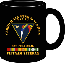 Load image into Gallery viewer, Navy - Carrier Air Wing Seventeen - Vietnam Veteran with Veteran Service Ribbons  0-  Mug
