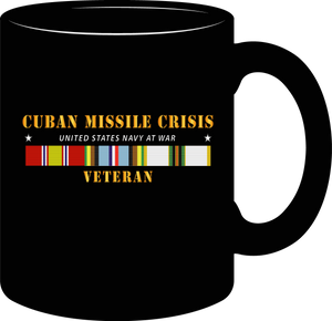 Navy - Cuban Missile Crisis with National Defense Medal, Armed Forces Expeditionary Medal, Cold War Service Medal Ribbons - Mug