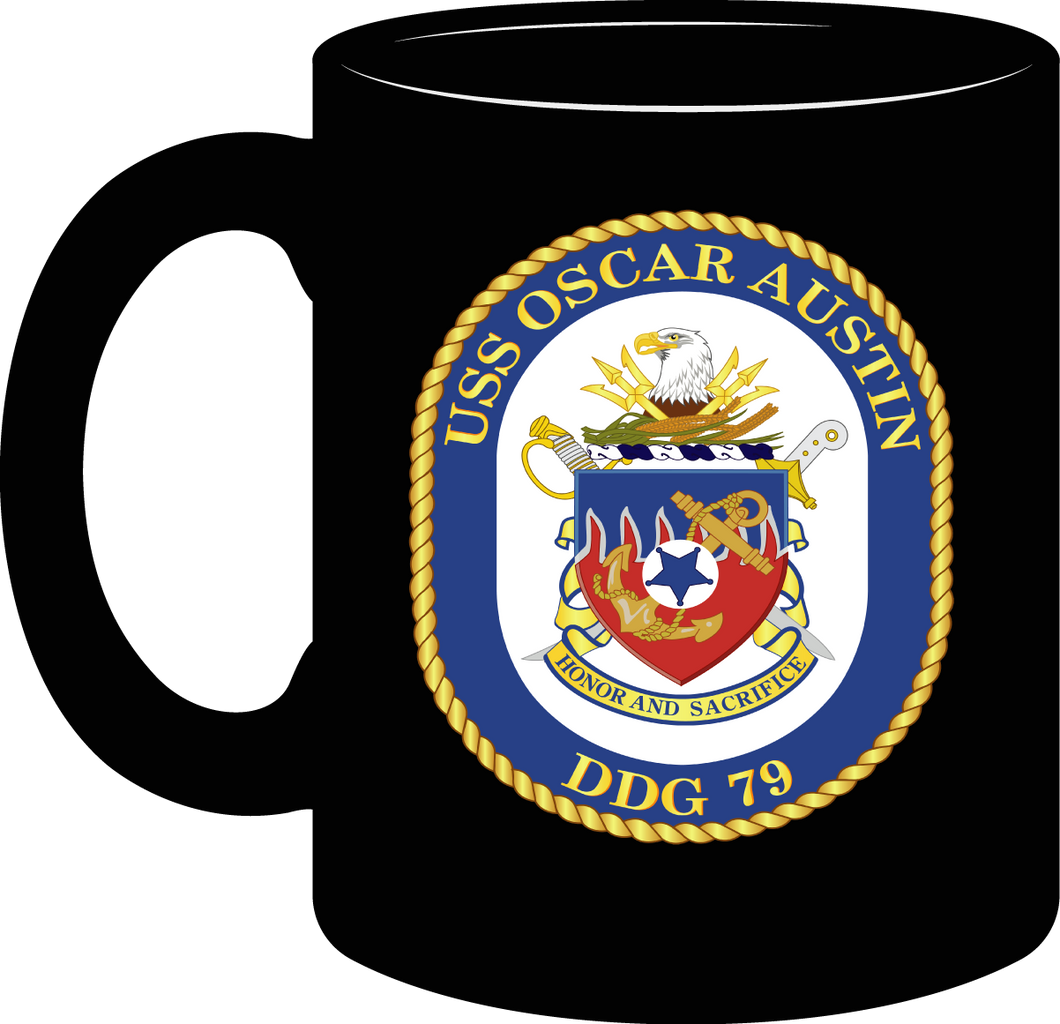 Navy - USS Oscar Austin (DDG 79) without Text - Mug
