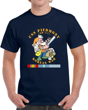 Load image into Gallery viewer, Navy - United States Ship Piedmont (AD-17) With Korean War Service Ribbons T Shirt, Hoodie and Long Sleeve

