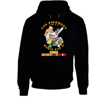 Load image into Gallery viewer, Navy - United States Ship Piedmont (AD-17) With Pacific Vietnam Service Ribbons World War II Hoodie
