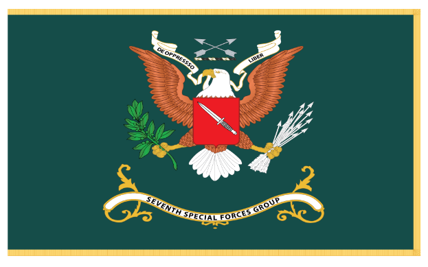 Rectangle Flags - Regimental Colors - 7th Special Forces Group